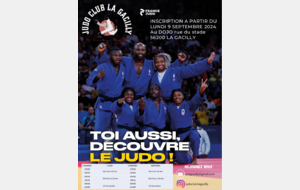 Inscription cours de Judo à partir du 09 septembre